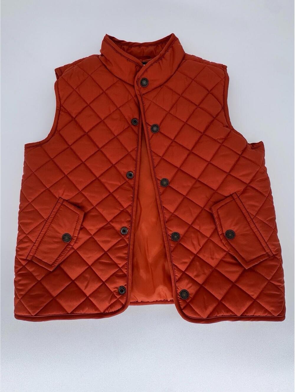 Janie and Jack Orange Quilted Vest Unisex Size 3-4 Toddler